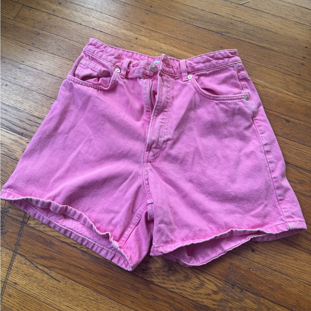 Pink Zara Denim Shorts